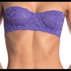 Free People Bra UW Love Letters- Deep Periwinkle